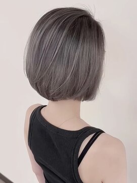 グレーカラー×バレイヤージュ