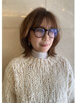大須賀美容室 けやき通り店&nbsp;大人のミディアムレイヤーボブ
