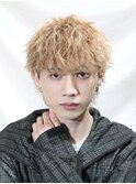 マッシュ/ツイストスパイラルパーマ/メンズ/束感