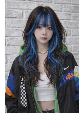 リアン(Lien) フェイスフレーミング×ビビットブルー