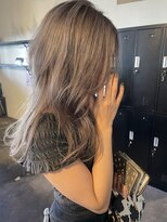 ムード マグ レーベル 南松本(MOOD Mag Label)&nbsp;春の透明感◎ダブルカラーミルクティーベージュ小顔レイヤー