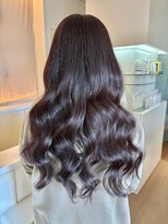 アーブ(hair and make urb) 40代ロングピンクブラウン