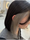 シルバーグレージュイヤリングカラー
