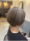 グレージュショート