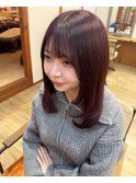 レイヤーカット2/1ラベンダーカラー大人ガーリー