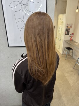 プライズ 所沢プロぺ通り店(prize) ブリーチなしミルクティーベージュレイヤーカット所沢