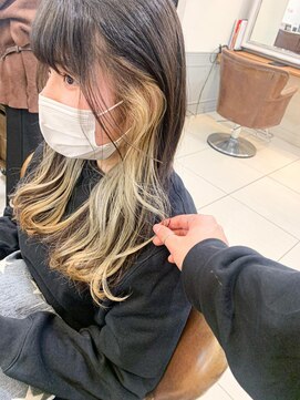 キャンバス バイ ネオリーブ 横浜西口(Canvas by neo.) デザインカラー インナーカラー イヤリングカラー 横浜