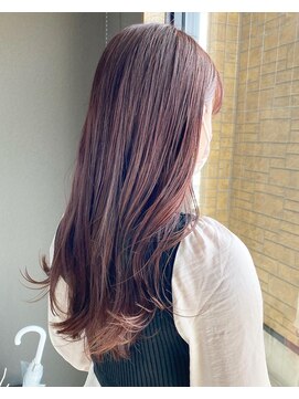 フィオーレ ヘアデザイン(FIORE hair design) ピンクブラウン/ロングヘア