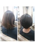 お客様ボブ仕上がり
