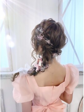 リアン(lien) サイドの編みおろし♪