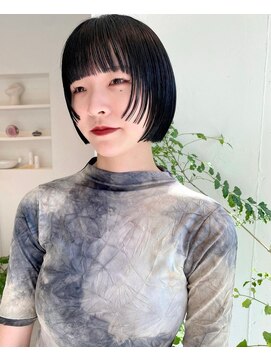 スロウ 代官山(Sraw) 外ハネボブ/ペールベージュ[代官山/代官山駅/髪質改善/ショート]