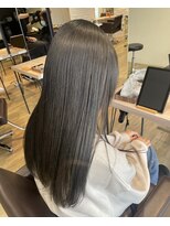 エヌプラス(N+)&nbsp;くびれヘアアプリコットオレンジ夏ハイライトカラー