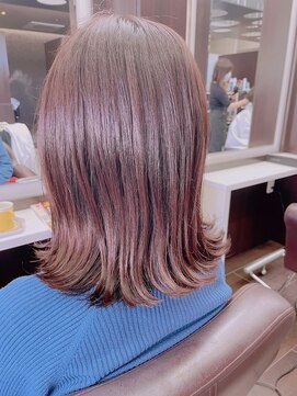 ラボア(La'BOA) ピンクブラウンカラーヘア