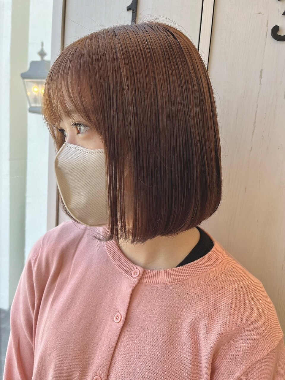 人毛 ハンドカット　マッシュボブ　少し明るめブラウン Ｍサイズ 2025年夏】モカブラウンの髪型・ヘアアレンジ｜人気順