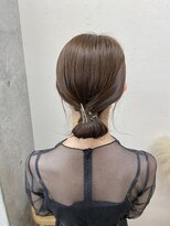 エフバイラブランシュ 大宮東口店(ef by La Blanche)&nbsp;箔付きタイトヘアアレンジ/大宮東口タイトヘアアレンジ
