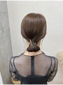 箔付きタイトヘアアレンジ/大宮東口タイトヘアアレンジ
