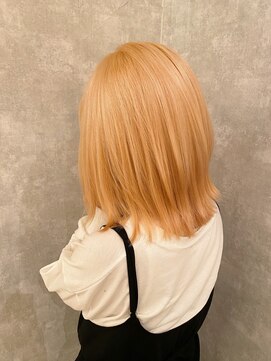 ヘアーアンドメイク ブロッサム 志木南口店(HAIR&MAKE Blossom) オレンジベージュブリーチダブルカラー志木新座髪質改善