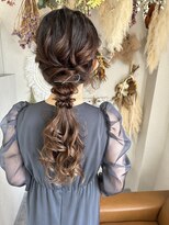 ミューズ 北名古屋店(MU-SE) 【ヘアセット】ローポニーテールアレンジ