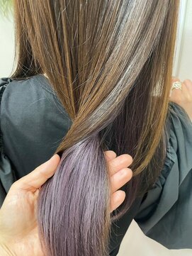 ルーシャス ヘアー 岐阜店(Luscious HAIR) インナーカラー/パープル/紫/くすみカラー/ニュアンスカラー