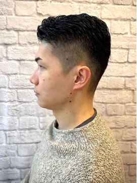 ヘアサロン 銀座マツナガ新宿店(hair salon) 大人7.3かきあげオールバック【新宿/理容室/フェード】