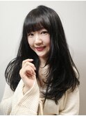 黒髪レイヤーカット