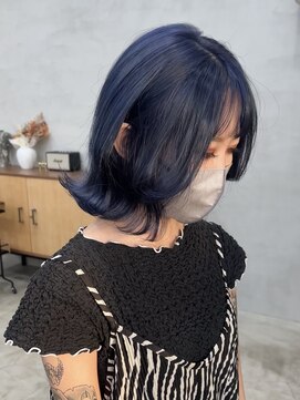 ユーラボラトリー(U LABORATORY) ネイビーブルー/ブリーチカラー【群馬/太田】