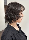 パーマスタイル　ボブパーマ　ウルフパーマ　パーマ女子