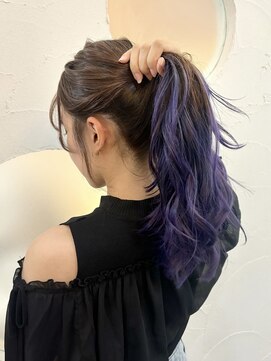 ヘアメイク シンズ レインボー(Hair Make SHIN'S RAINBOW) グラデーションカラー/パープルカラー/ブリーチ/高松