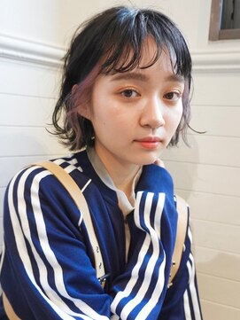 ディッセンバー 神宮前(December) マチルダボブ　前髪カタログ　インナーカラー