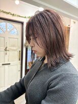 シエン 恵比寿(CIEN)&nbsp;外はねボブ/長めボブ/ブリーチなし柔らかピンクカラー