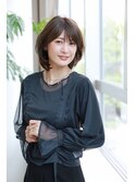 ゆるふわひし形ボブ
