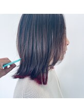 マメ(mame) 毛先にデザインカラー