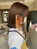 【髪アクセ】似合わせカット+艶カラー+イヤリングカラー(ブリーチ込)+marbb