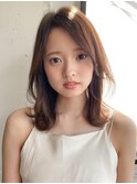 小顔 美髪 レイヤーカット イメチェン ワイドバング"