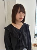 【YOKE】髪質改善切りっぱなしボブ縮毛矯正ストレート