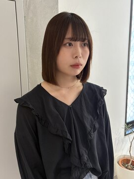 ヨーク(YOKE) 【YOKE】髪質改善切りっぱなしボブ縮毛矯正ストレート