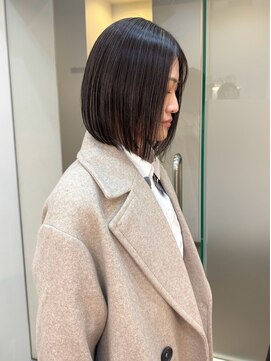 ジーナ 札幌大通(Zina) ワンカールボブ*ダークグレージュ*髪質改善*Zina札幌大通