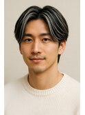 メンズハイライトバレイヤージュメッシュ