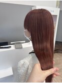 透明感ピンクブラウン