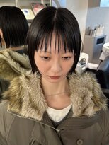 ザ スリック(THE SLICK)&nbsp;シースルー前髪黒髪ボブ×髪質改善