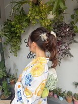 バサラ 大阪なんば店(VASARA)&nbsp;大阪なんば/小紋ヘア/着物ヘア/卒業式ヘア/成人式ヘア