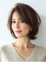 Heart's美人設計と白髪ぼかし専門店 青山表参道店 脱白髪染め/ショートヘア【ハーツ】&nbsp;白髪ぼかし脱白髪染め似合わせショートボブ40代50代60代