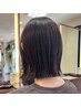 【ぱつっと感が可愛い♪】ボブカット+縮毛矯正