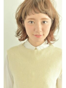 キープへアデザイン(keep hair design) 【keep hair design】ショートバング×くびれミディー