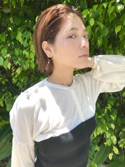 ＊かきあげhair×シナモンベージュ＊