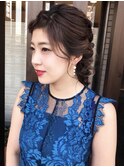 結婚式　二次会　ブライダル　パーティ　ヘアアレンジ