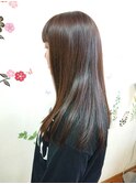 ツヤ髪ナチュラルセミロング