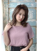 アップバング×外はねくびれヘア☆うる艶髪