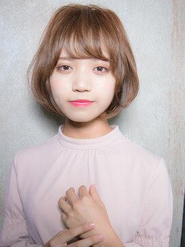 ルティア(Lutia) ひし形シルエット シースルーバング    ゆるふわ