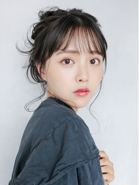 アルバム 新宿(ALBUM SHINJUKU) 愛されお団子スタイル_エアリーミディショートパーマ_27889